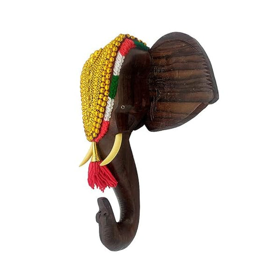 LOYAL CRAFT 6 inch Rosewood Elephant Head Figurine