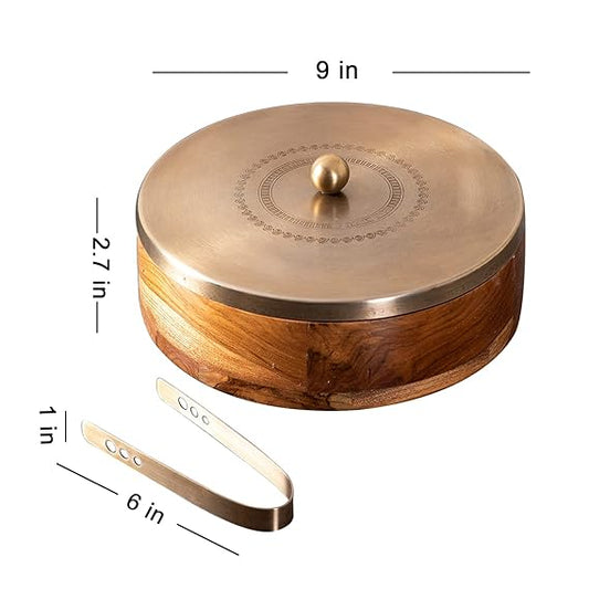 casserole for roti hot box for kitchen wooden chapati box