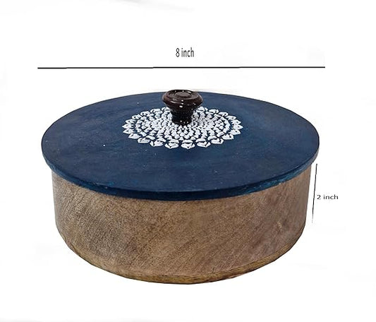 Wooden Chapati Box Storage Box with handmade