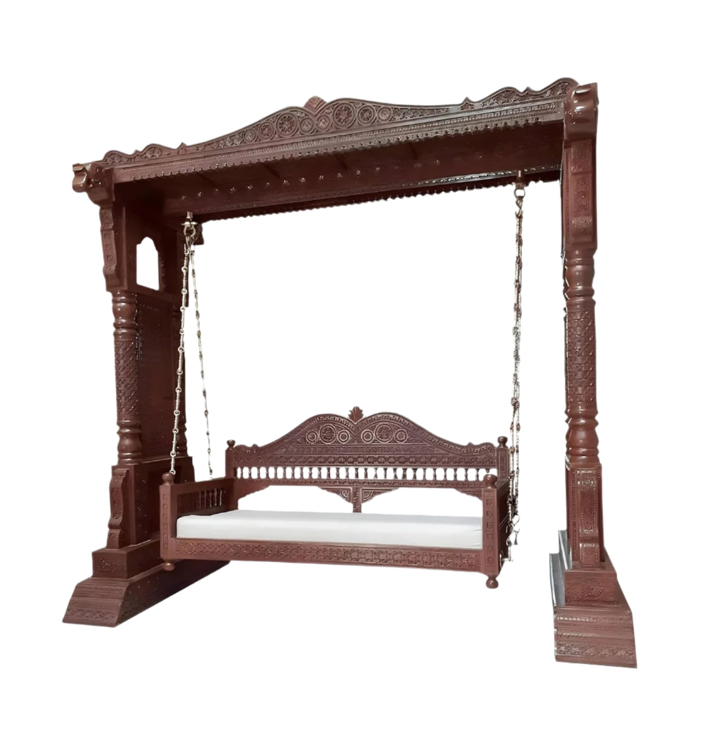 Wooden Swing Jhula with Stand for Indoor Outdoor & Balcony