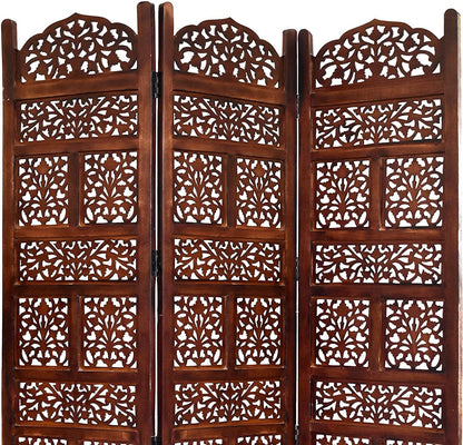 Solid Wood 3 Panel Room Wooden Partition for Living Room