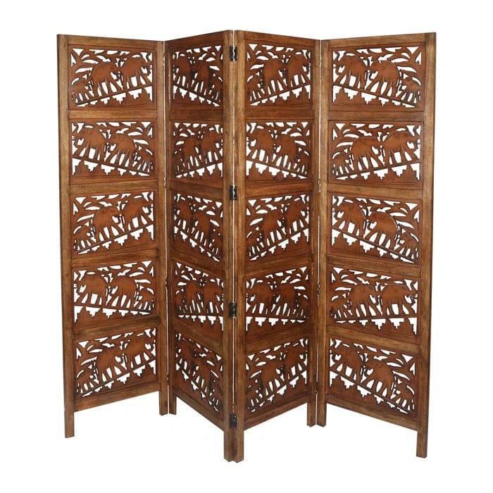 Bidwell 202Cm W x 183Cm H 4 - Panel Folding Room Divider