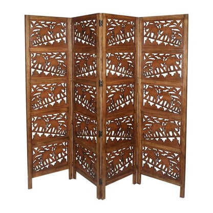 Bidwell 202Cm W x 183Cm H 4 - Panel Folding Room Divider