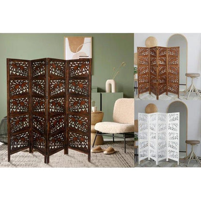 Bidwell 202Cm W x 183Cm H 4 - Panel Folding Room Divider
