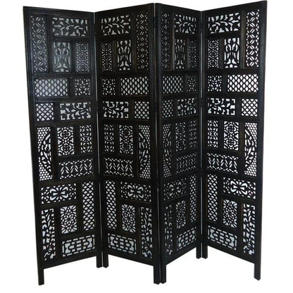 Bracknell 183Cm W x 177Cm H 4 - Panel Folding Room Divider