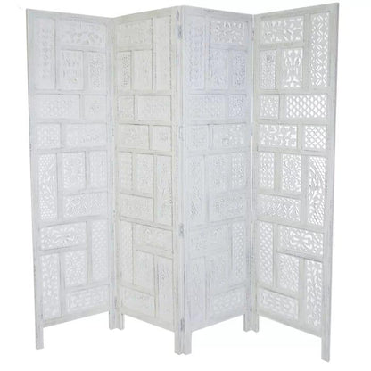 Bracknell 183Cm W x 177Cm H 4 - Panel Folding Room Divider