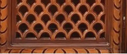 Designer wood and marble Hindu temple for home prayer room