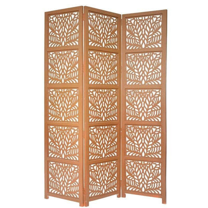 3 -Panel Solid Wood Folding Room Divider Wooden partition For Room Divider72