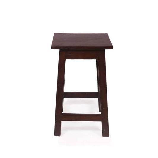 Square Wooden Medium Stool