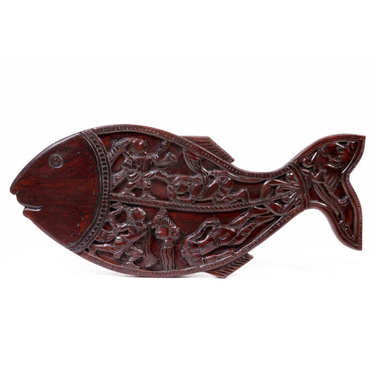 Wooden wall decor King bali vishnupuran