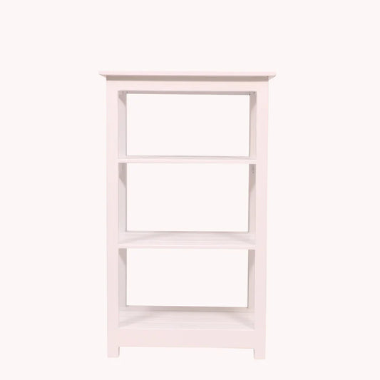 White 3 Shelf Solid wood Rack