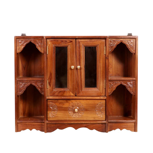 Arch Style 2-Door and 1-Drawer Hanging Cabinet