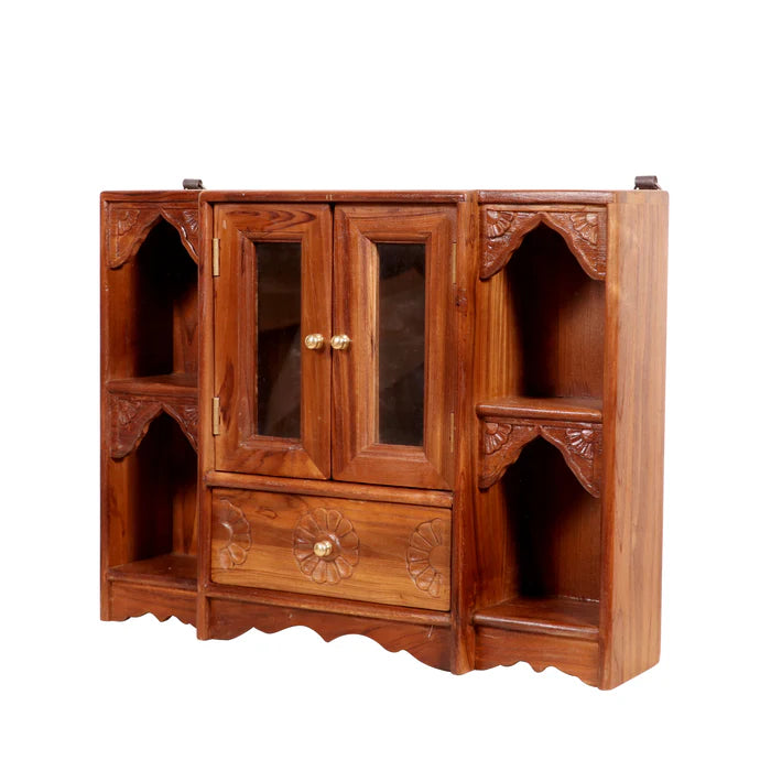 Arch Style 2-Door and 1-Drawer Hanging Cabinet