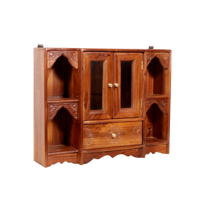 Arch Style 2-Door and 1-Drawer Hanging Cabinet