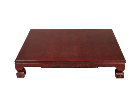 Compact Low Height Teak Dining Table (Traditional indian Paat)