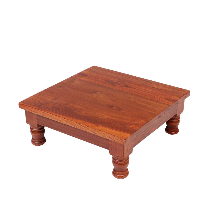 Durable TEAK Wood compact bajot /Chowki