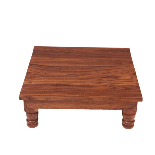 Natural grainy compact teak wood bajot