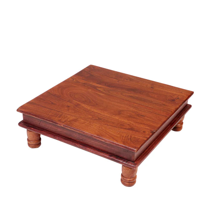 Pooja bajot in solid teak wood