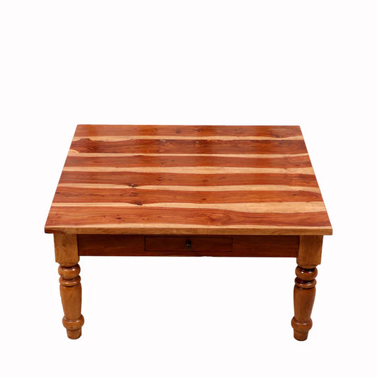 Honey polish Natural Striped Folding Coffee Table