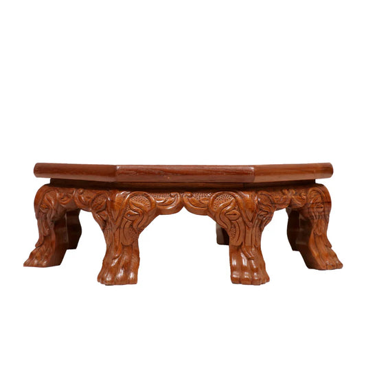 Dasam Traditional TEAK Wood Octagonal Bajot/Choki