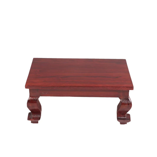 Curvey Leg teak Wood Bajot (Mahogany Touch)