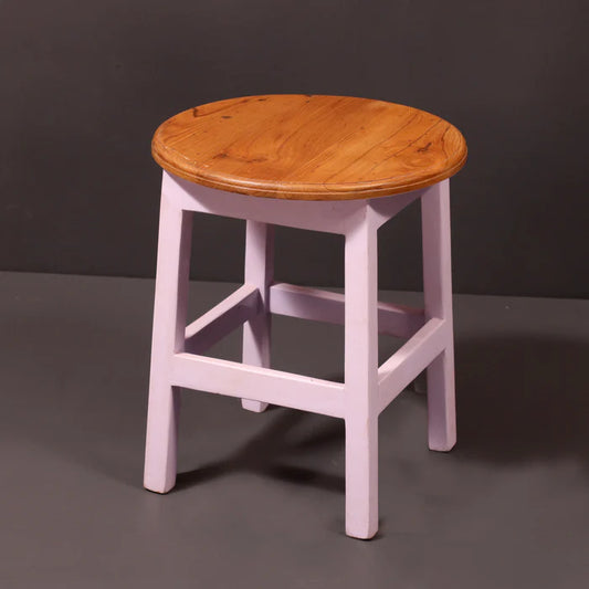 Round Top Pink Stool