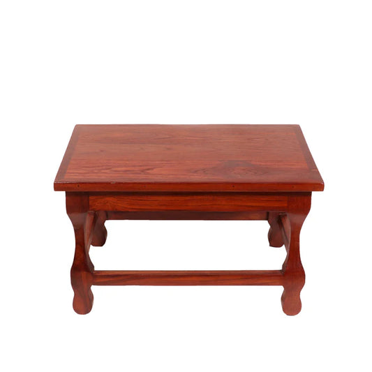 Mohagany touch Solid Wood Carved Table