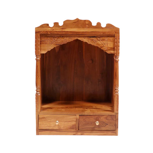 Natural Touch Wooden Antique Style Temple