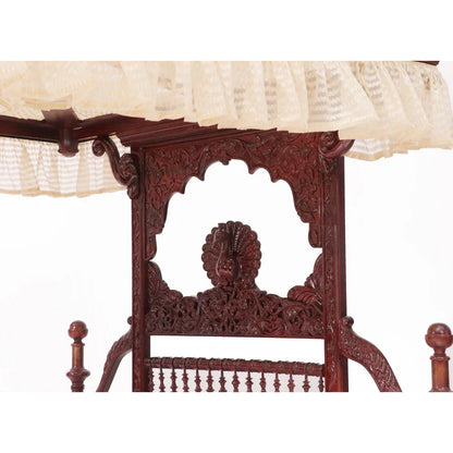 Rajshahi Maharaja Intricate Carved Bed