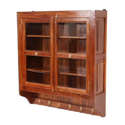 Wide Teak Kitchen Cabinet