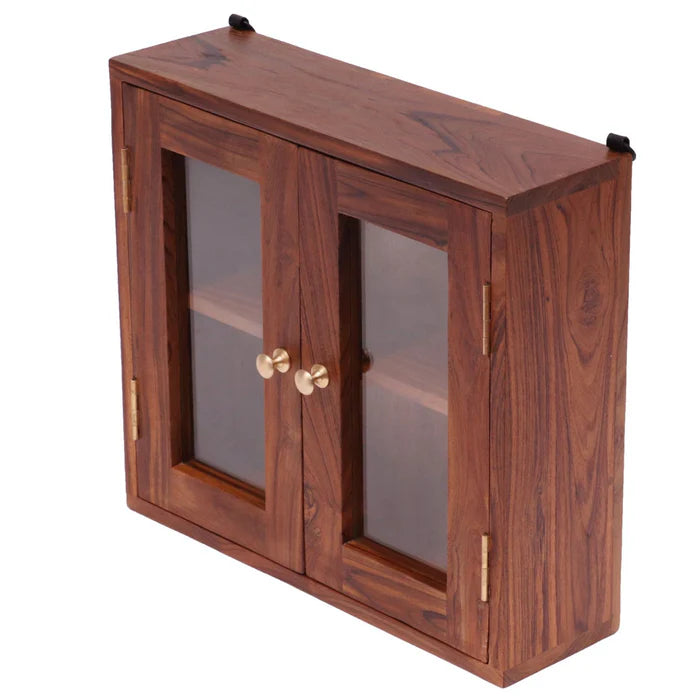 Compact Teak Wall Hanging Cabinet - Teak wood