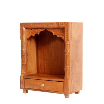 Heritage Design Compact Solid Wooden Temple