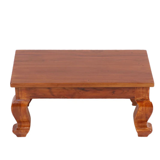 Curvey Leg teak Wood Bajot (Natural Touch)