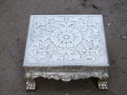 White Metal Fitted royal rajasahi rajasthani Bajot Sliver Finishing