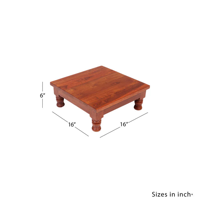 Durable TEAK Wood compact bajot /Chowki