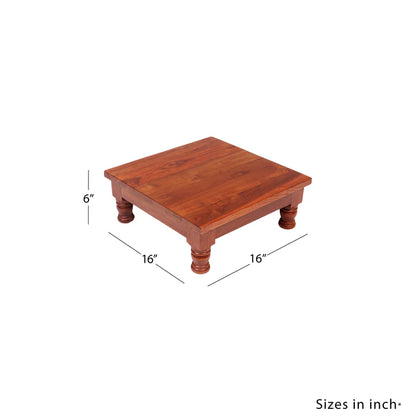 Durable TEAK Wood compact bajot /Chowki