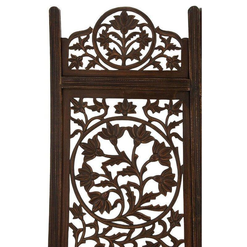 4 - Panel Solid Wood Folding Room Divider