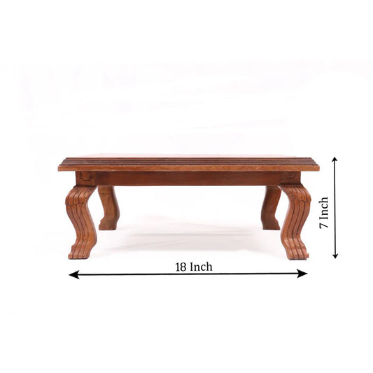 Elegant TEAK Wooden Bajot (Dark Boundary)