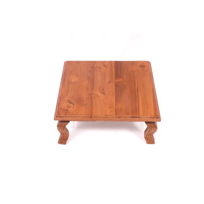 Elegant TEAK Wooden Bajot (Natural Plain)