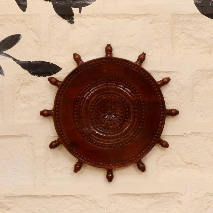 Ship’s Wheel Wall Decor - Natural Tone