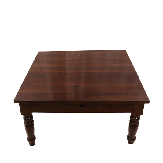 Sheesham wood single drawer coffee table