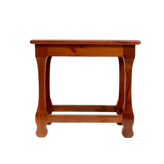 Long Teak Wood Stool