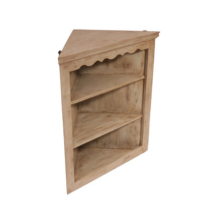 Distressed Wooden Corner Rack