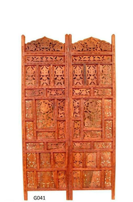 4 Panel Sheesham Wooden Partitions Room Dividers Screen Separators for Living Room Wooden Room Divider Partition Wooden Screen Wooden Separator Home & Kitchen