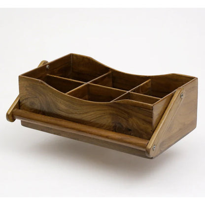 Classic Wooden Condiment Holder