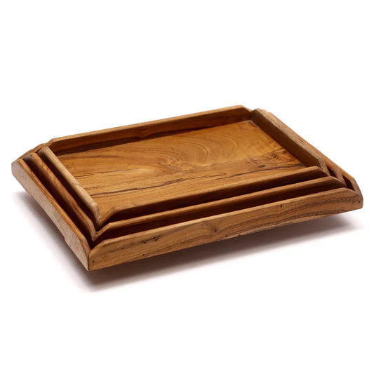 Classic Nicked Border Tray - Set of 3