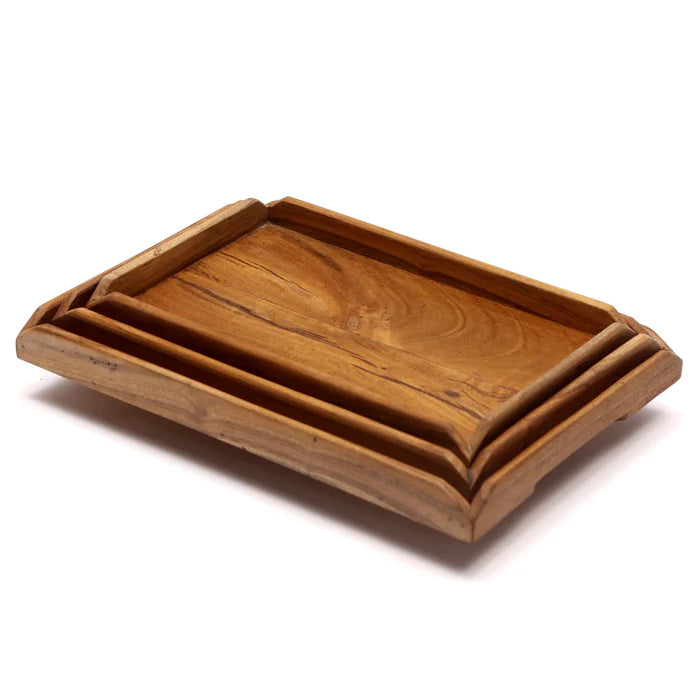 Classic Nicked Border Tray - Set of 3