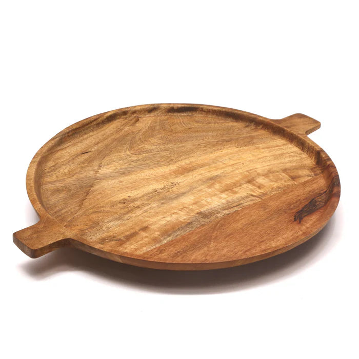 Pizza Wooden Tray - Large (18 x 18 x 1 Inch)