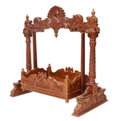 Timeless wooden baby crib with traditional handcrafted design