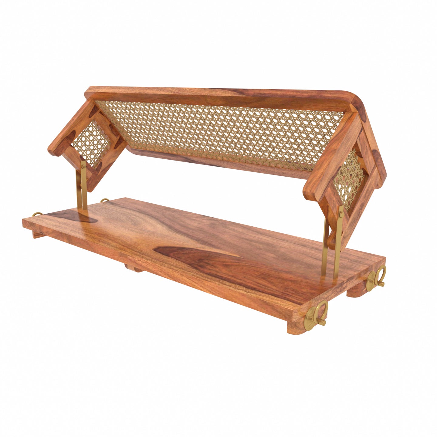 Handcrafted cane back swing for living room and home